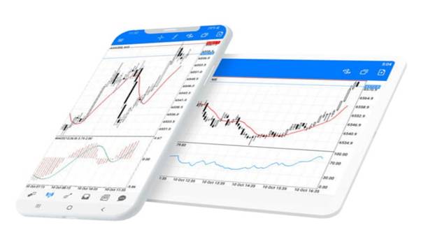 What are the benefits of MT5? demo account and trading account selection screen - Ultima Markets