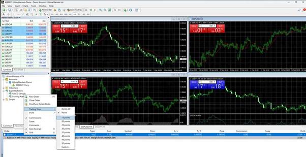 trailing stop distance mt4 - ultima markets